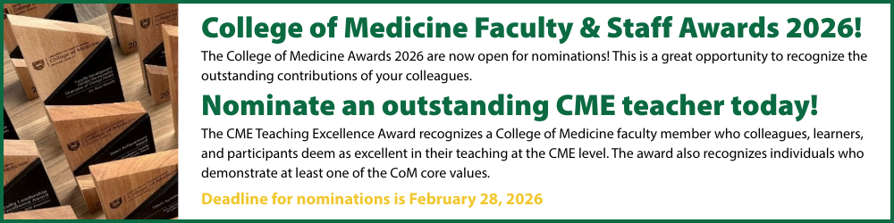 CME Teaching Award Nomination Information